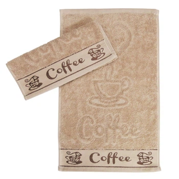 Полотенце Parisa. J-194 Coffee бежевого цвета-30х50