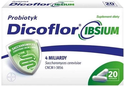 Пробіотик Bayer Dicoflor Ibsium 20 капсул (5908229303504)