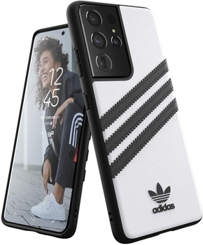 Панель Adidas OR для Samsung Galaxy S21 Ultra White/Black (8718846090827)