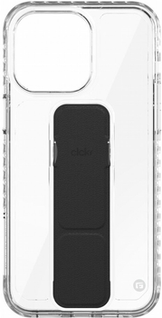 Etui plecki CLCKR Stand and Grip Case do Apple iPhone 15 Pro Max Transparent/Black (4251993301483)
