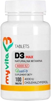 Вітамін D3 Proness MyVita Forte 4000 IU 100 таблеток (5906874332238)