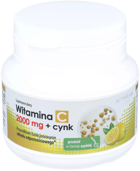 Kompleks witamin i minerałów ActivLab Pharma Witamina C 2000 Mg + Cynk 150 g (5903260901450)