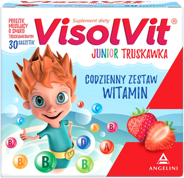 Вітамінний комплекс Angelini Visolvit Junior Truskawka 30 шт (5906681444193)