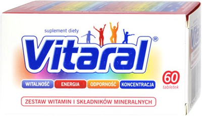 Вітамінно-мінеральний комплекс Bausch Health Vitaral 60 таблеток (5904398264011)