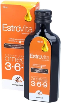 Kwasy tłuszczowe Skotan EstroVita Omega 3-6-9 z witaminą E 150 ml (5902596870751)