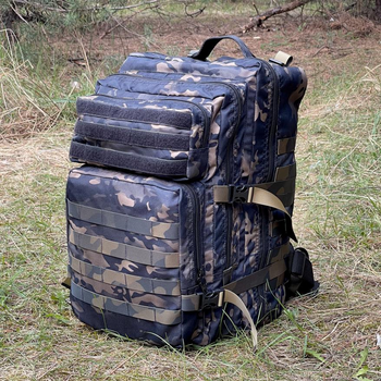 Тактический штурмовой рюкзак объемом 50 литров. Multicam Black