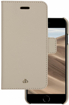 Etui z klapką Dbramante1928 New York do Apple iPhone 7/8/SE 2020/SE 2022 Sand dune (5711428055941)