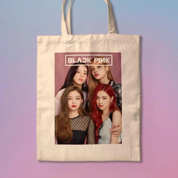 Эко-сумка, шопер с принтом K pop idol girls Blackpink Блэкпинк №2
