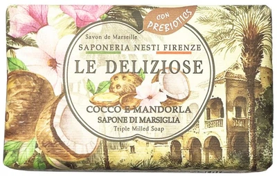 Итальянское мыло Nesti Dante Le Deliziose Cocco e Mandorla 150 гр