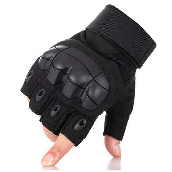 Перчатки беспалые Outdoor Tactics с защитой Black, XL