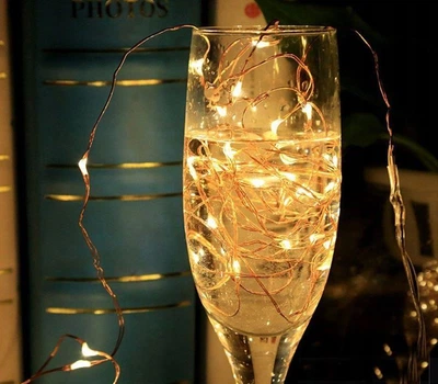 Гирлянда светодиодная на батарейках 2хAA (цвет белый теплый) длина 3 метра