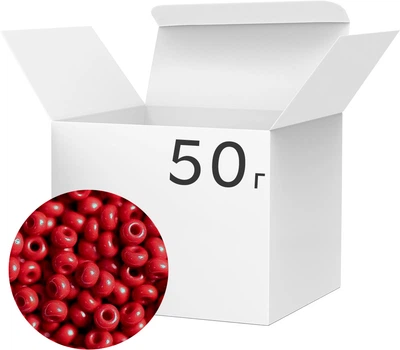 Бисер ВДВ Preciosa Натуральный 14/0 Красный 50 г (203-14/0-93190)