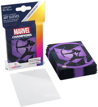 Koszulki na karty Gamegenic do gry Marvel Champions Art Sleeves 66 x 92 mm Hawkeye 50 + 1 szt (4251715411841)