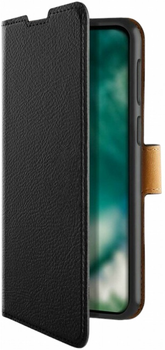 Etui z klapką Xqisit Slim Wallet do Samsung Galaxy A12 Black (4029948201122)