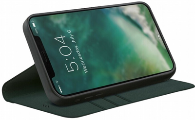 Etui z klapką Xqisit Slim Wallet do Apple iPhone 12 Pro Max Green (4029948098647)