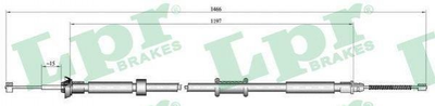 Трос ручника LPR C1024B Fiat Panda, 500 51786839