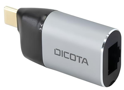 Адаптер Dicota USB Type-C - RJ-45 Silver (7640239421257)