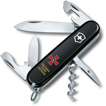 Нож Victorinox Spartan Army Black "Емблема ЗСУ + Напис ЗСУ" (1.3603.3_W1011u)