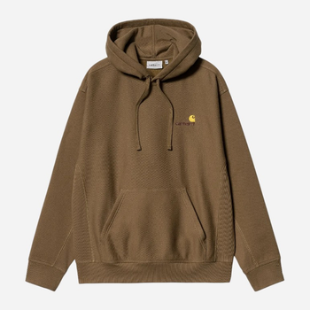 Худі чоловіче Carhartt WIP Hooded American Script I028279-1ZDXX S Коричневе (4064958754046)