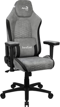 Fotel gamingowy Aerocool CROWN AeroSuede Stone Grey (AEROCROWN-STONE-GREY)