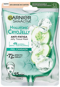 Гелева маска для обличчя Garnier Skin Active Anti-fatigue Mask Hyaluronic Cryo Jelly 27 г (3600542500548)