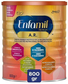 Молочна суміш для дітей Enfamil Premium 1 AR Anti Regurgitation Milk 800 г (8712045042540)