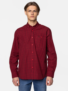 Koszula męska bawełniana Lee Cooper NEW TENBY -LK18 XL Czerwona (5904347390365)