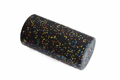 Ролик массажный гладкий для спины и тела RollerUA МФР 30х15 см Black 17540926