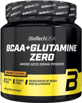Комплексні Biotech BCAA + Glutamine Zero порошок 480 г Апельсин (5999076229444)