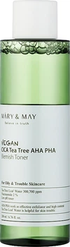 Тонер з центелою азіатською і чайним деревом - Mary & May Vegan Cica Tea Tree AHA PHA Toner 200ml (1106236-76812)
