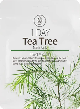 Маска тканинна для обличчя з екстрактом чайного дерева Med B Tea Tree Mask Pack 27g (877760-16164)