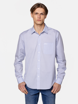 Koszula męska bawełniana Lee Cooper VITO-1017 L Błękitna (5904347390990)