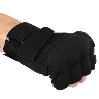 Перчатки тактические с открытыми пальцами SP-Sport BC-8811 L Черный