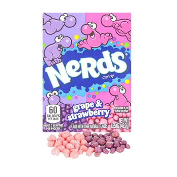 Конфеты, драже, нердсы Nerds Grape & Strawberry Виноград-клубника 46,7 г
