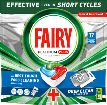 Tabletki do zmywarek Fairy Platinum Plus All in One 17 szt (8006540728772)