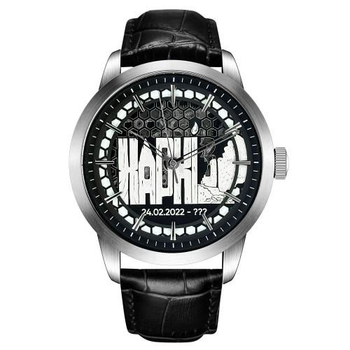 Мужские часы Awarder Незламний Харків Silver-Black Automatic