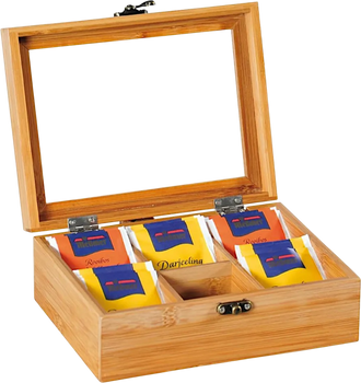 Коробка для чаю Kesper Bamboo FSC 21.5 x 15 x 8.5 см (4000270589027)
