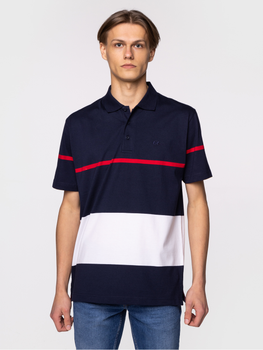 Koszulka polo męska Lee Cooper AMOS-4102 XL Granatowa (5904347393311)