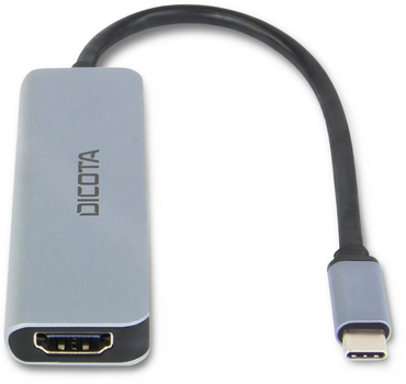 USB-hub Dicota 5w1 2 x USB-Type-A + HDMI + USB-Type-C Silver (7640239421370)