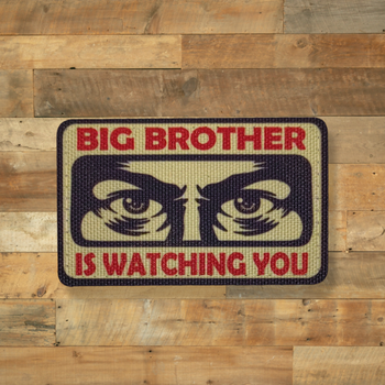 Шеврон Big Brother is Watching You, 8х5, на липучке (велкро), патч печатный