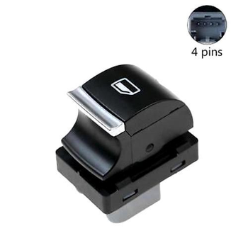 Кнопки склопідйомників AUDI A3, A6, Q7, S3, S6, RS3, RS6 Allroad Хром 4F0959855B, 4F0959855, 4F0959855A