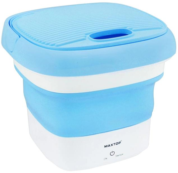 Портативная складная мини стиральная машина Maxtop BX-3 mini 10W голубой