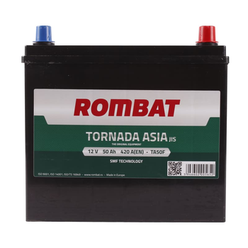 Автомобільний акумулятор ROMBAT Tornada Asia 6CT 50Ah R+ TA50F