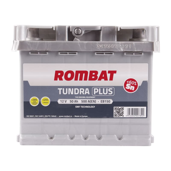 Автомобільний акумулятор ROMBAT Tundra Plus 6CT 50Ah R+ EB150