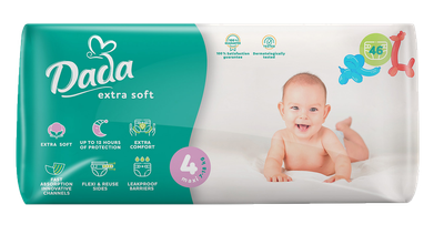 Подгузники Дада Dada Extra Soft 4 Maxi (7-18 кг), 46 шт