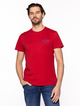 Koszulka męska bawełniana Lee Cooper BRAND10-2410 M Czerwona (5904347395889)