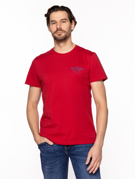 Koszulka męska bawełniana Lee Cooper BRAND10-2410 2XL Czerwona (5904347395919)