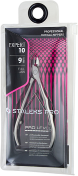 Кусачки професійні для шкіри Staleks Pro EXPERT 10 9 мм (NE-10-9) (4820121591203)