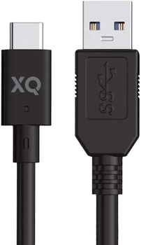 Kabel Xqisit NP USB Type-C - USB Type-A 1 m Black (4029948221496)