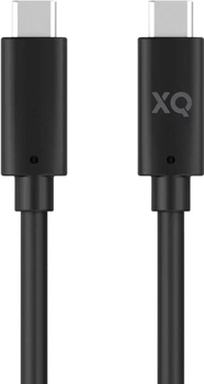 Кабель Xqisit Charge & Sync USB Type-C - USB Type-C 3.1 1.5 м Black (4029948202754)